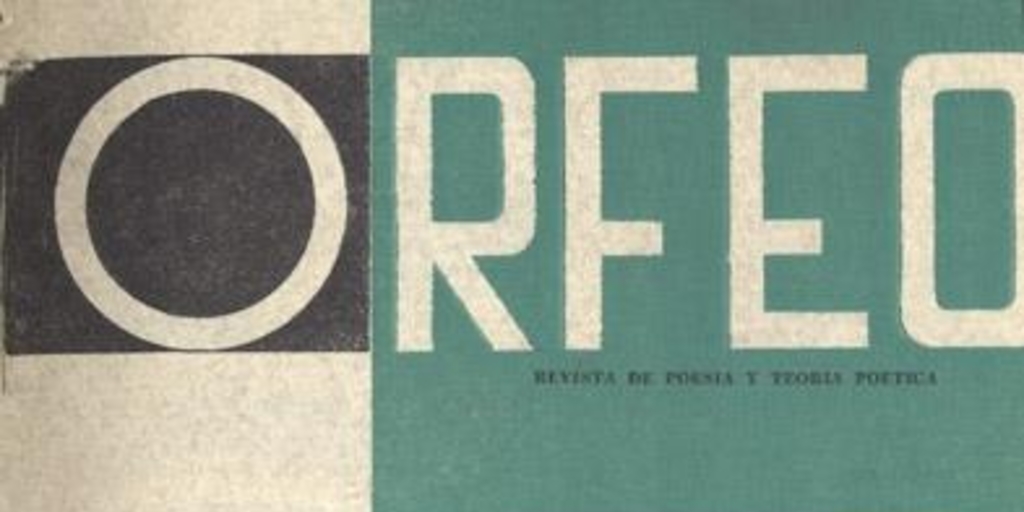 Orfeo : revista de poesía y teoría poética : nº 11-12