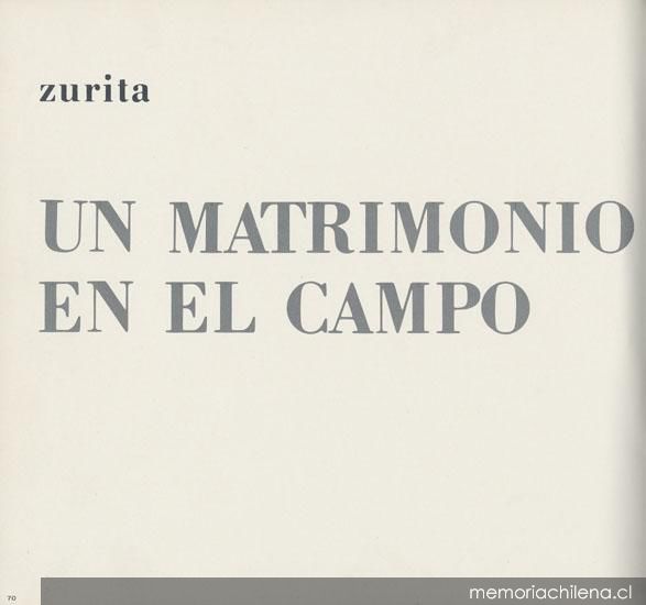 Un matrimonio en el campo