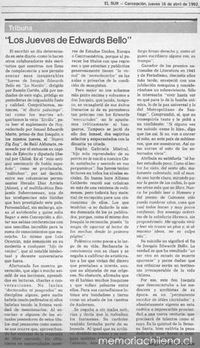 Los jueves de Edwards Bello