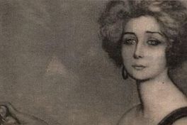 Teresa Wilms Montt retratada por Julio Romero de Torres