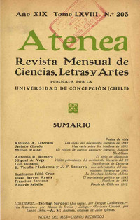 Atenea : revista mensual de ciencias, letras y arte