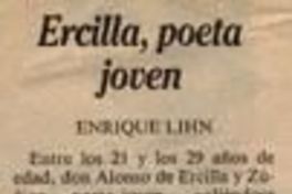 Ercilla, poeta joven