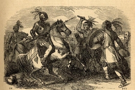 Batalla entre españoles y mapuches