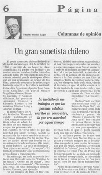 Un gran sonetista chileno