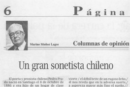 Un gran sonetista chileno