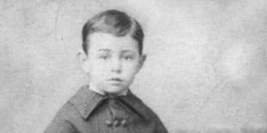 Diego Dublé Urrutia en 1884, a los 7 años de edad