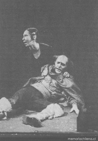 Mónica Carrasco y Rodrigo Álvarez, en la versión de Chañarcillo del Teatro Itinerante dirigida por Fernándo González