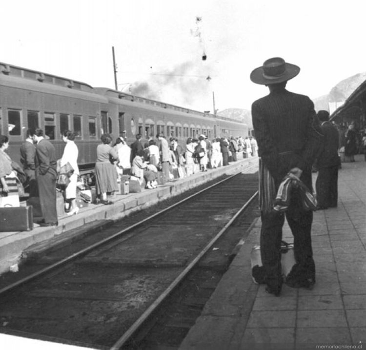 Estación de ferrocarril, hacia 1940