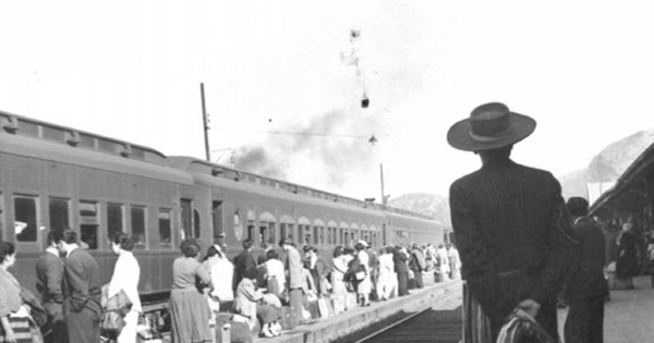 Estación de ferrocarril, hacia 1940