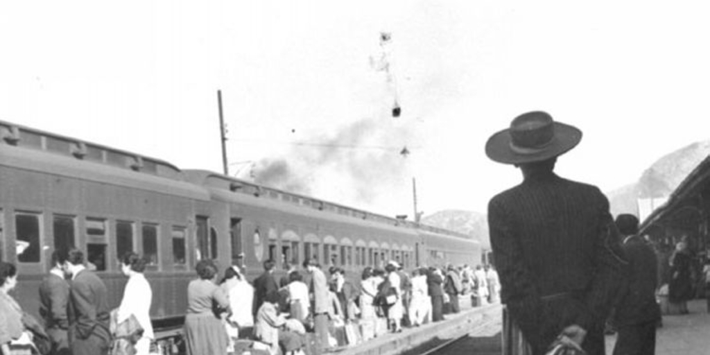 Estación de ferrocarril, hacia 1940