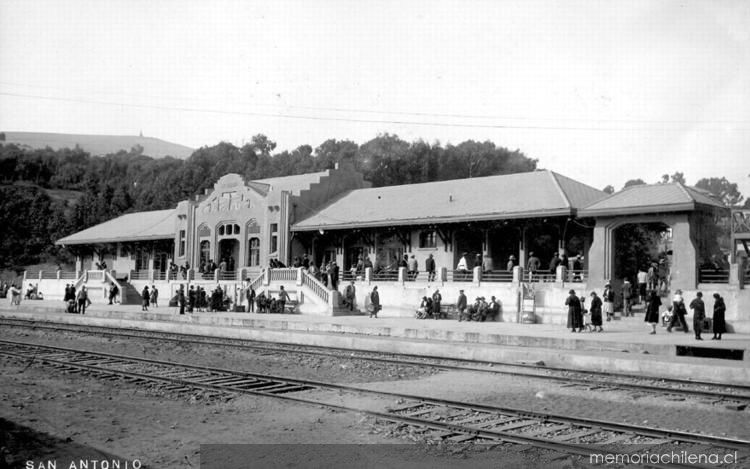 Estación de San Antonio, hacia 1910