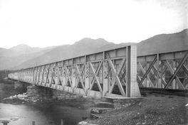 Puente en Angostura de Paine, hacia 1900