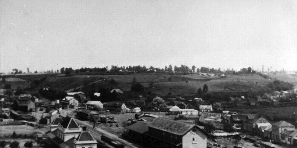 Vista panorámica de la Estación de Osorno, construida en 1917