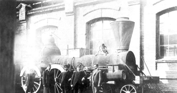 Locomotora Copiapó hacia 1900