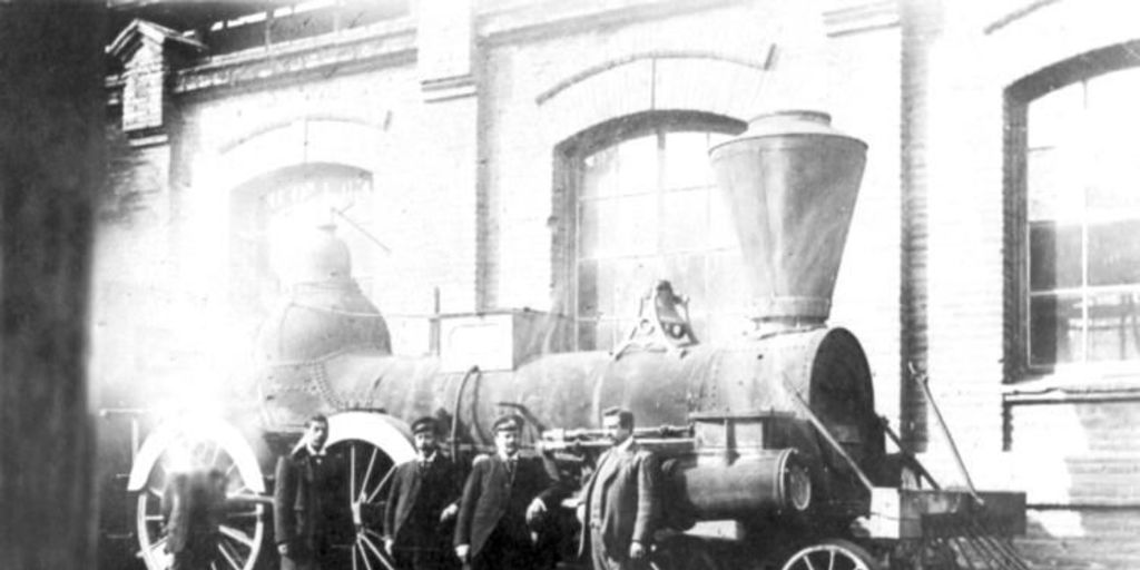 Locomotora Copiapó hacia 1900