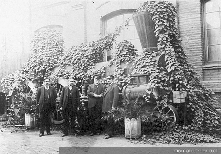 Locomotora Copiapó hacia 1900