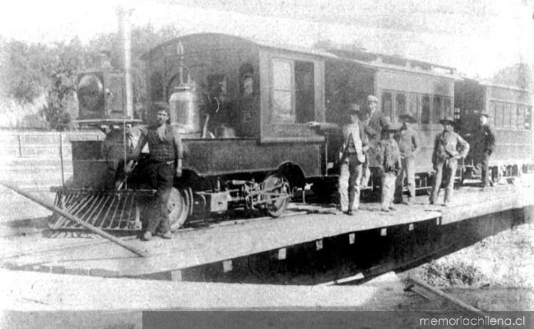 Locomotora Copiapó hacia 1850