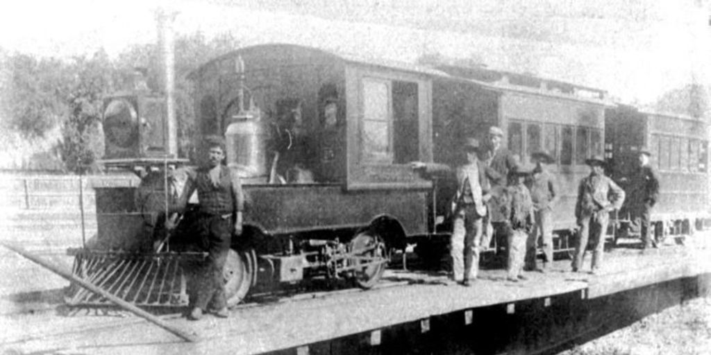 Locomotora Copiapó hacia 1850