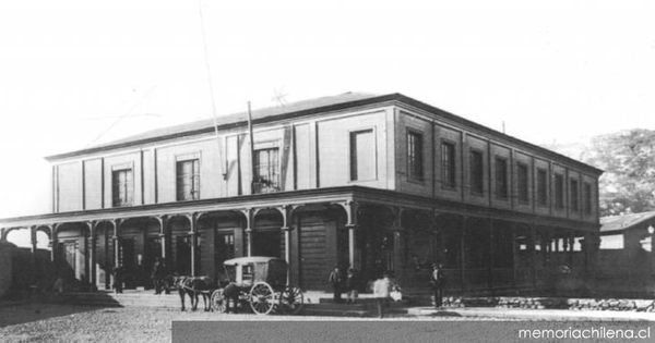 Estación Barón, hacia 1870