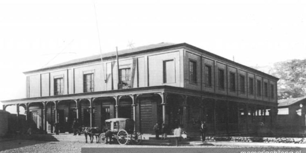 Estación Barón, hacia 1870