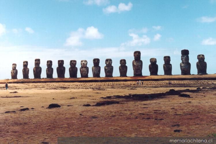 Ahu Tongariki. Importante centro ceremonial de las tribus del sur