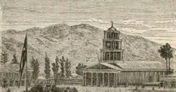 Plaza de Armas de Copiapó hacia 1850