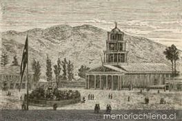 Plaza de Armas de Copiapó hacia 1850