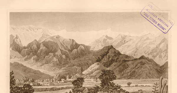 View from L' Angostura de Paine, 1822