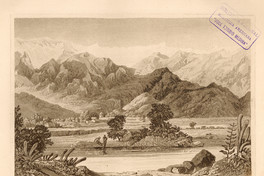 View from L' Angostura de Paine, 1822