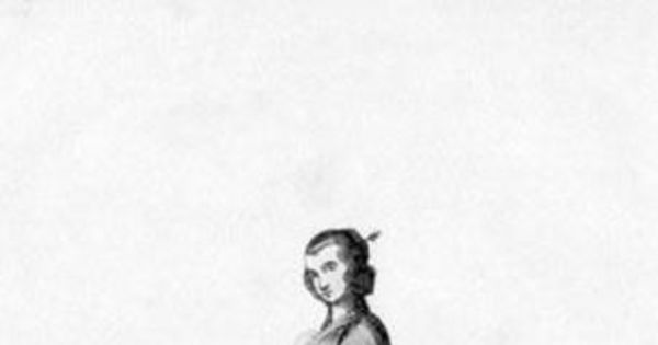 Jeune fille de la Conception, dibujo realizado por la expedición de La Perouse