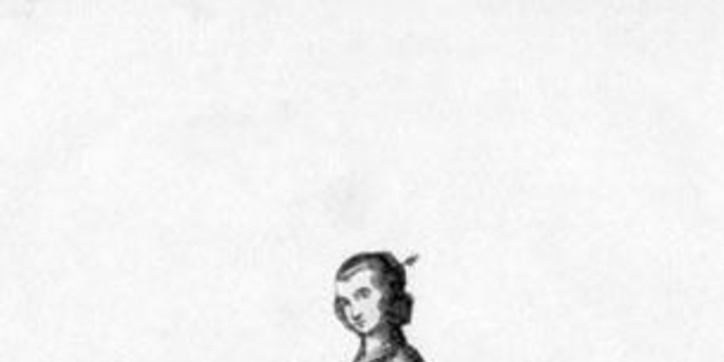 Jeune fille de la Conception, dibujo realizado por la expedición de La Perouse
