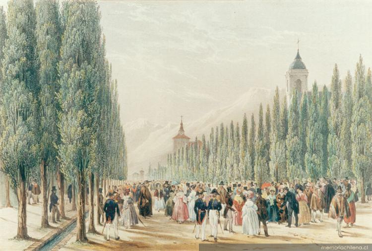La Cañada, paseo público de Santiago