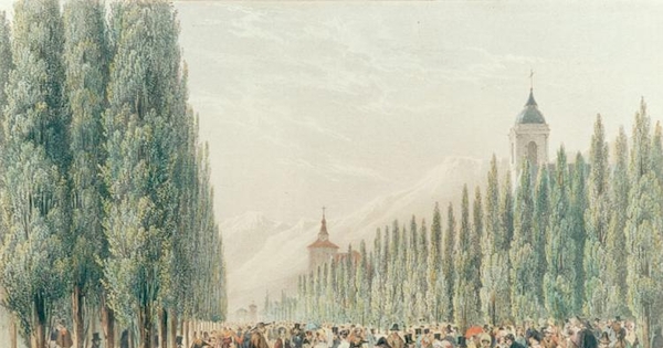 La Cañada, paseo público de Santiago