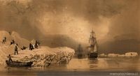 Debarquement sur une Ile de glaces, le 23 janvier 1838