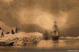Debarquement sur une Ile de glaces, le 23 janvier 1838