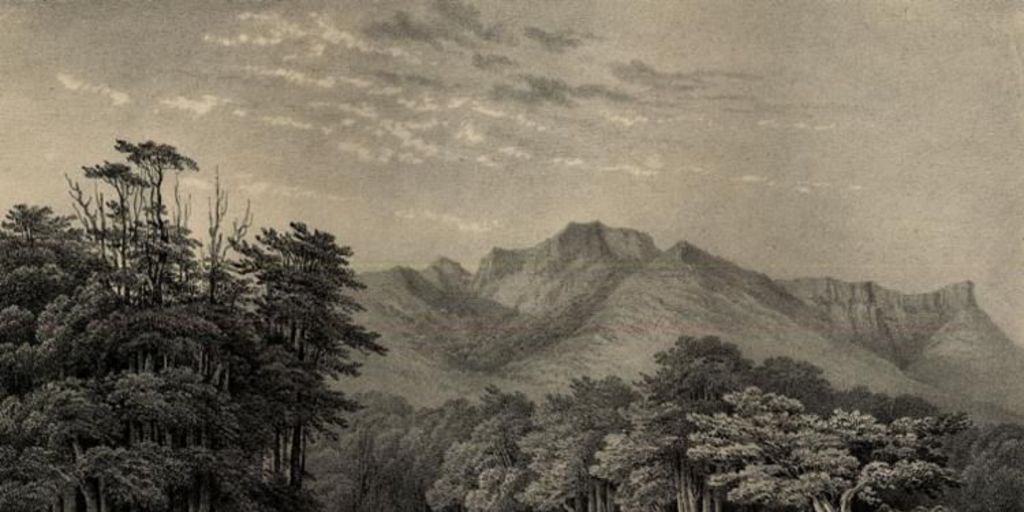Fond de la riviere de Gennes, 1838
