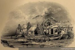 Casses sur la plage de Talcahuano, 1838