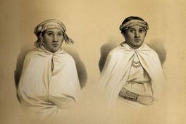 Araucaniennes, femme et filles du cacique Penoleo, 1838