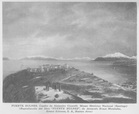 Fuerte Bulnes. Cuadro de Alejandro Cicarelli. Museo Histórico Nacional (Santiago)