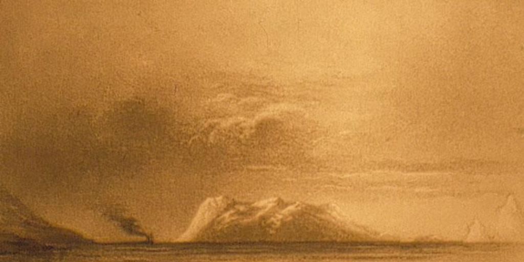 Vista de la Isla Dawson, hacia 1984