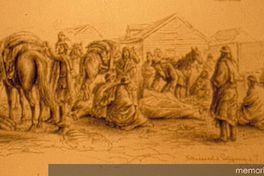 Comercio entre indígenas y colonos de Punta Arenas, hacia 1894