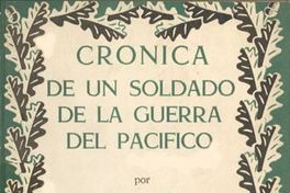 Crónica de un soldado de la Guerra del Pacífico