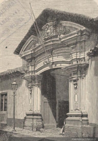 Casa antigua de construcción española, Santiago