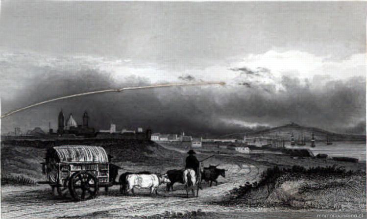 Vista de Montevideo tomada desde tierra, 1832