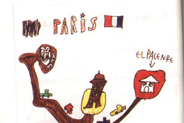 Dibujo de David sobre Francia, 6 años, septiembre de 1988