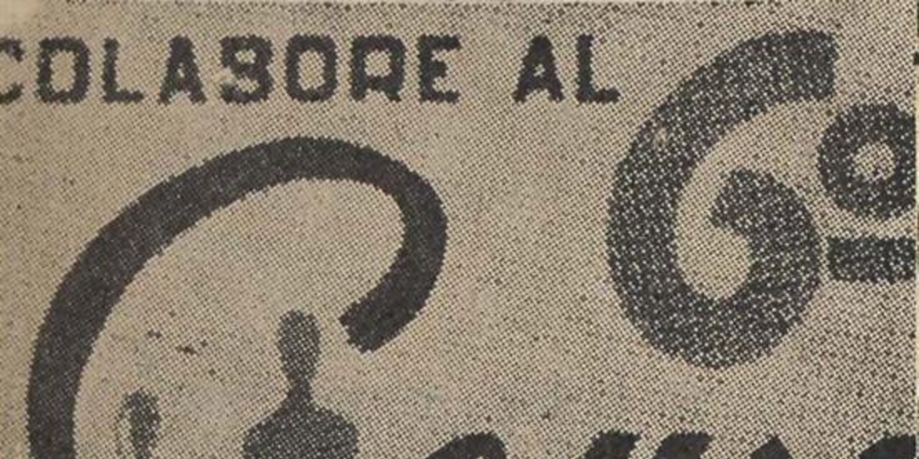 Colabore al 6° Censo de Población : 1950