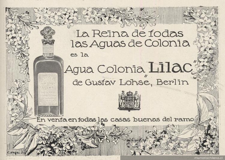 La reina de todas las aguas de colonia es la Agua de Colonia Lilac de Gustav Lohse