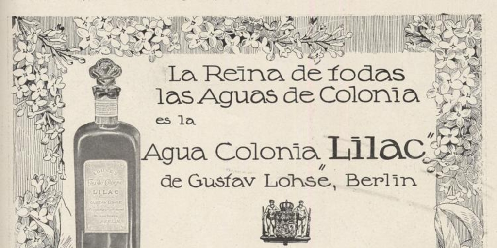 La reina de todas las aguas de colonia es la Agua de Colonia Lilac de Gustav Lohse