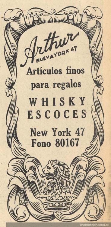 Arthur : Estado 47 : artículos finos para regalos : wisky escocés