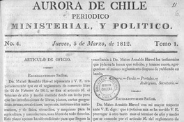 Aurora de Chile, periódico ministerial y político